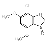 3(2H)-Benzofuranone,7-chloro-4,6-dimethoxy-结构式