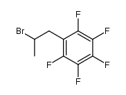 2-Brom-1-pentafluorphenylpropan Structure