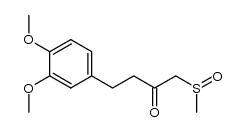 3,4-Dimethoxyphenethyl-methyl-sulfinyl-methyl-keton结构式