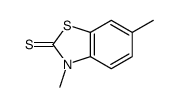 2(3H)-Benzothiazolethione,3,6-dimethyl-(9CI) structure