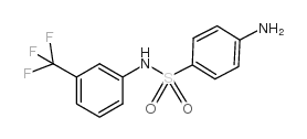 Benzenesulfonamide, 4-amino-N-[3-(trifluoromethyl)phenyl]- Structure