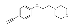 4-(2-morpholin-4-ylethoxy)benzonitrile structure