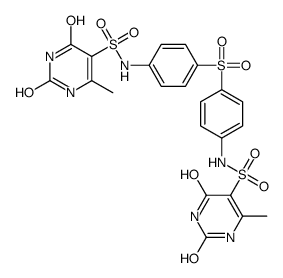 N,N'-(Sulfonyldi-4,1-phenylene)bis(6-methyl-2,4-dioxo-1,2,3,4-tet rahydro-5-pyrimidinesulfonamide)结构式