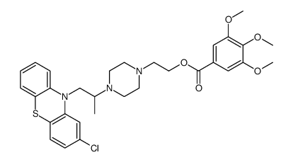 2-[4-[1-(2-chlorophenothiazin-10-yl)propan-2-yl]piperazin-1-yl]ethyl 3,4,5-trimethoxybenzoate结构式