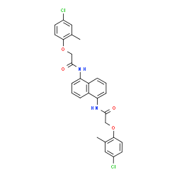 N,N'-1,5-Naphthalenediylbis[2-(4-chloro-2-methylphenoxy)acetamide] structure