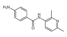 4-Amino-N-(2,6-dimethyl-3-pyridinyl)benzamide结构式