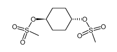trans-1,4-cyclohexanediol dimethanesulfonate Structure