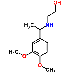 2-[1-(3,4-DIMETHOXY-PHENYL)-ETHYLAMINO]-ETHANOL structure