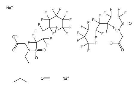 sodium N-ethyl-N-[(heptadecafluorooctyl)sulphonyl]glycinate结构式