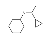 N-cyclohexyl-1-cyclopropylethanimine结构式