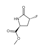 L-Proline, 4-fluoro-5-oxo-, methyl ester, (4R)- (9CI)结构式