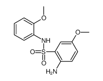 2-amino-5-methoxy-N-(2-methoxyphenyl)benzenesulfonamide结构式