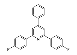 2,6-bis(4-fluorophenyl)-4-phenylpyridine结构式