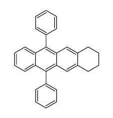 6,11-diphenyl-1,2,3,4-tetrahydro-naphthacene结构式