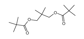 1-(2,2-dimethylpropionyloxy)-3-(2,2-dimethylpropionyloxy)-2,2-dimethylpropane结构式