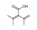 3-methyl-2-prop-1-en-2-ylbut-2-enoic acid Structure