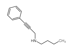 N-(3-phenylprop-2-ynyl)butan-1-amine结构式