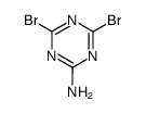 2,4-dibromo-6-amino-1,3,5-triazine Structure