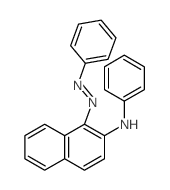 N-phenyl-1-phenyldiazenyl-naphthalen-2-amine结构式