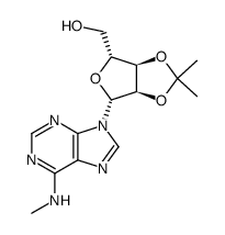 ((3aR,4R,6R,6aR)-2,2-dimethyl-6-(6-(methylamino)-9H-purin-9-yl)tetrahydrofuro[3,4-d][1,3]dioxol-4-yl)methanol Structure