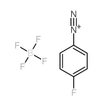 Benzenediazonium, 4-fluoro-, tetrafluoroborate(1-) structure