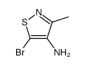 4-amino-5-bromo-3-methylisothiazole结构式