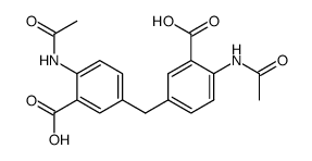 4,4'-Bis(acetylamino)diphenylmethane-3,3'-dicarboxylic Acid Structure