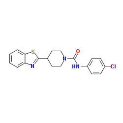4-(1,3-Benzothiazol-2-yl)-N-(4-chlorophenyl)-1-piperidinecarboxamide结构式