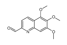 5,6,7-trimethoxyquinoline-2-carbaldehyde结构式