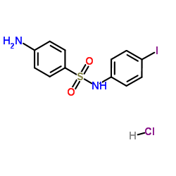 4-Amino-N-(4-iodophenyl)benzenesulfonamide hydrochloride (1:1) Structure