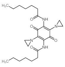 Heptanamide, N,N-[3, 6-bis (1-aziridinyl)-p-benzoquinon-2,5-ylene]bis-结构式
