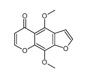 4,9-dimethoxy-furo[3,2-g]chromen-5-one结构式