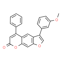 3-(3-methoxyphenyl)-5-phenylfuro[3,2-g]chromen-7-one Structure