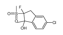 5-chloro-2-fluoro-1-methyl-2-methylsulfonyl-3H-inden-1-ol结构式