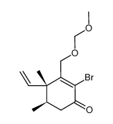 (4S,5R)-2-bromo-3-methoxymethoxymethyl-4,5-dimethyl-4-vinylcyclohex-2-enone Structure