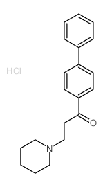 1-(4-phenylphenyl)-3-(1-piperidyl)propan-1-one结构式
