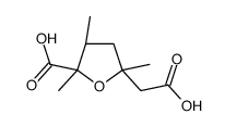 (2R,3R,5R)-5-(carboxymethyl)-2,3,5-trimethyloxolane-2-carboxylic acid结构式