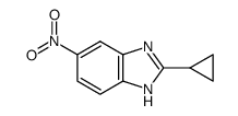 2-cyclopropyl-5-nitro-1H-benzo[d]imidazole结构式