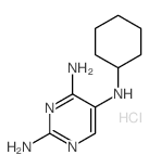 N5-cyclohexylpyrimidine-2,4,5-triamine结构式