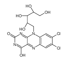 7,8-Dichloro-7,8-didemethylriboflavin structure