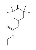 ethyl (2,2,6,6-tetramethyl-4-piperidyl)acetate Structure
