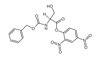 N-carbobenzoxy-L-serine-2,4-dinitrophenol结构式