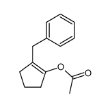 2-benzylcyclopent-1-enyl acetate结构式