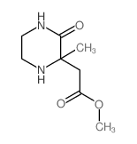 2-Piperazineaceticacid,2-methyl-3-oxo-,methylester(9CI) structure