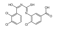 4-CHLORO-3-[[[(2,3-DICHLOROBENZOYL)AMINO]THIOXOMETHYL]AMINO]-BENZOIC ACID结构式