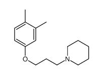 1-[3-(3,4-dimethylphenoxy)propyl]piperidine Structure