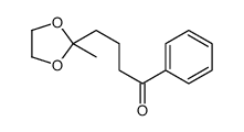 4-(2-methyl-1,3-dioxolan-2-yl)-1-phenylbutan-1-one Structure