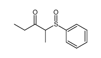 2-benzenesulfinyl-pentan-3-one Structure