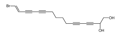 (2R)-16-bromohexadec-15-en-3,5,11,13-tetrayne-1,2-diol Structure