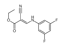(E)-ethyl 2-cyano-3-(3,5-difluorophenylamino)acrylate Structure